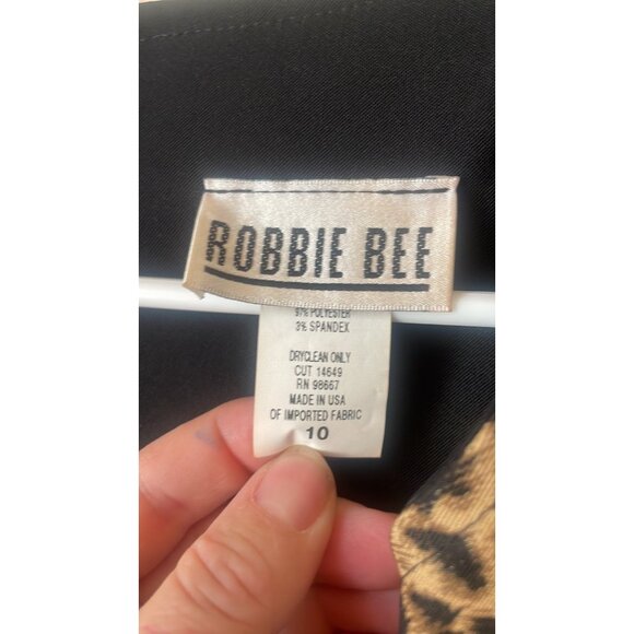 Vintage ROBBIE BEE spandex animal Print Dress! 10 - Picture 4 of 6